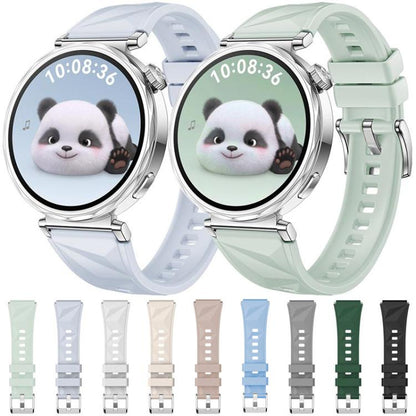 For Huawei Watch GT 5 41mm xDfind Ice Crystal Texture Silicone Watch Band(Crystal Blue) by xDfind