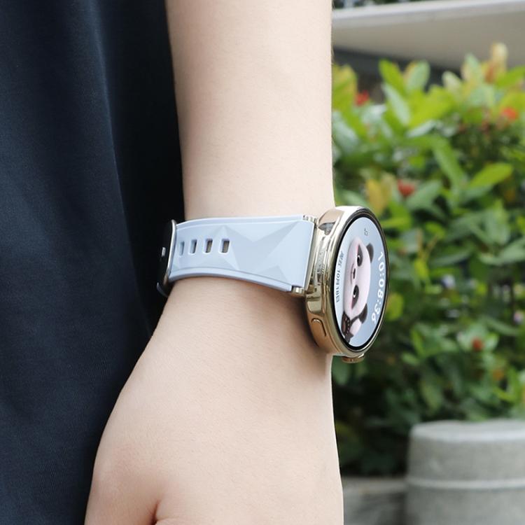 For Huawei Watch GT 5 41mm xDfind Ice Crystal Texture Silicone Watch Band(Crystal Blue) by xDfind