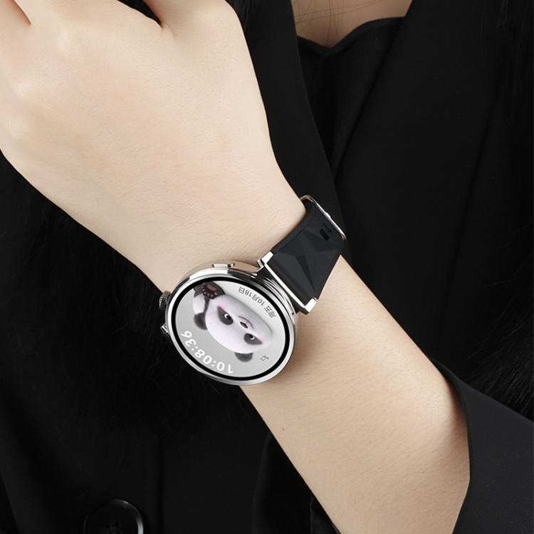 For Huawei Watch GT 5 41mm xDfind Ice Crystal Texture Silicone Watch Band(Black) by xDfind