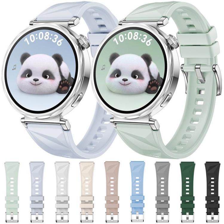 For Huawei Watch GT 5 41mm xDfind Ice Crystal Texture Silicone Watch Band(Dark Green) by xDfind