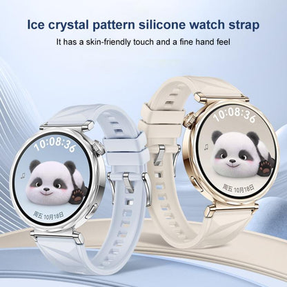 For Huawei Watch GT 5 41mm xDfind Ice Crystal Texture Silicone Watch Band(Crystal Blue) by xDfind