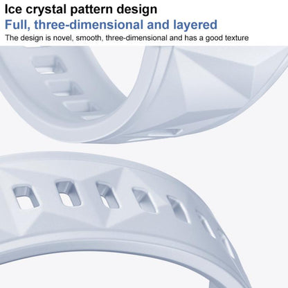 For Huawei Watch GT 5 41mm xDfind Ice Crystal Texture Silicone Watch Band(Cloudy Blue) by xDfind