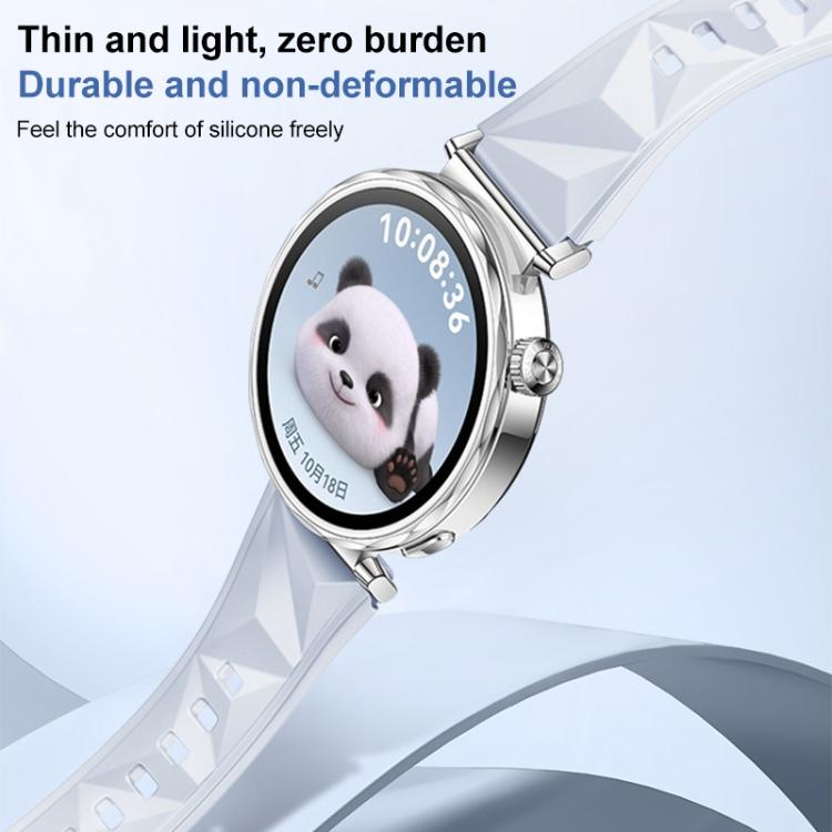 For Huawei Watch GT 5 41mm xDfind Ice Crystal Texture Silicone Watch Band(White) by xDfind