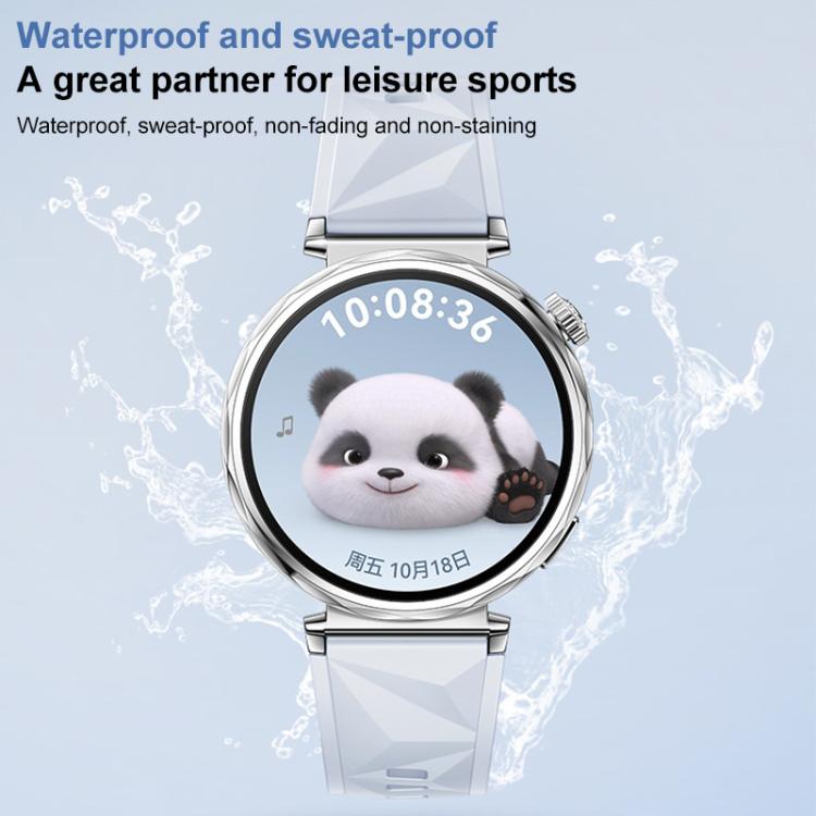 For Huawei Watch GT 5 41mm xDfind Ice Crystal Texture Silicone Watch Band(Black) by xDfind