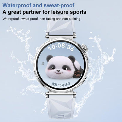 For Huawei Watch GT 5 41mm xDfind Ice Crystal Texture Silicone Watch Band(Grey) by xDfind