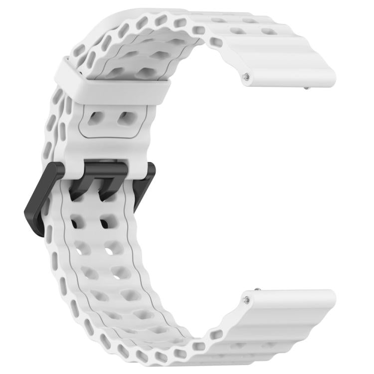For Suunto 9 / 7 / Spartan Sport xDfind Ocean Dual Pin Buckle Silicone Watch Band(White) by xDfind