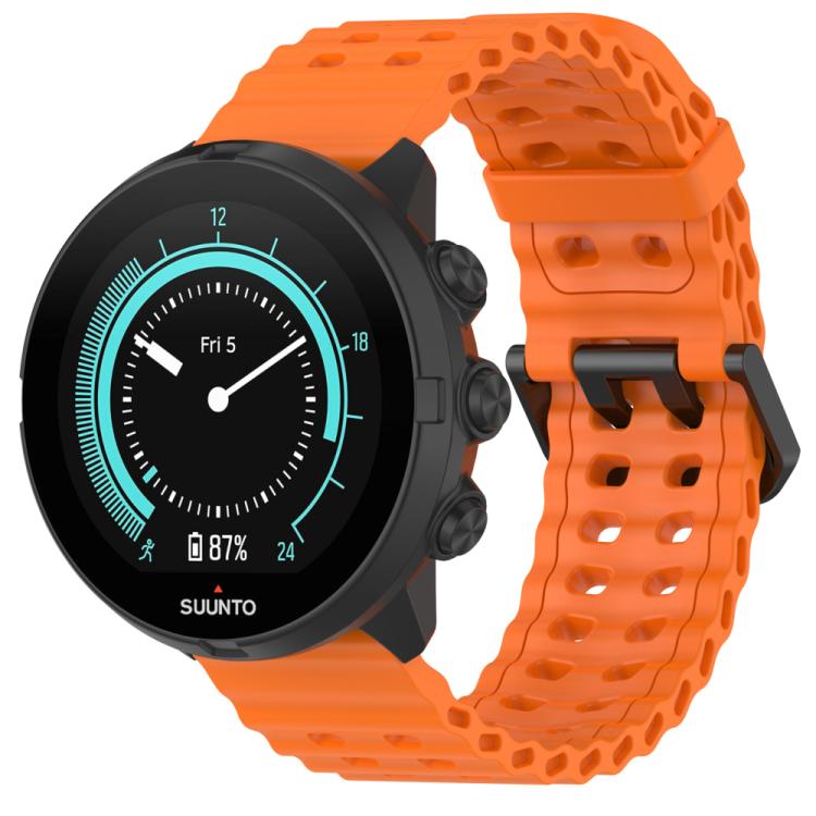 For Suunto 9 / 7 / Spartan Sport xDfind Ocean Dual Pin Buckle Silicone Watch Band(Orange) by xDfind