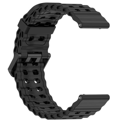 For Suunto 9 / 7 / Spartan Sport xDfind Ocean Dual Pin Buckle Silicone Watch Band(Black) by xDfind