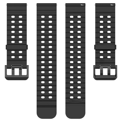 For Suunto 9 / 7 / Spartan Sport xDfind Ocean Dual Pin Buckle Silicone Watch Band(Black) by xDfind