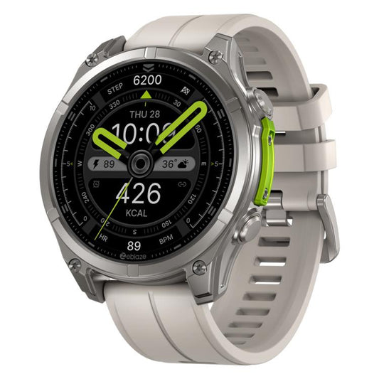Zeblaze Vibe 8 Rugged Outdoor Smart Watch 1.43 inch Screen 5 ATM & IP69K Built-in Flashlight(Grey) by Zeblaze
