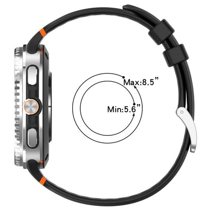 For Samsung Galaxy Watch8 / Watch8 Classic xDfind Alloy Silver Buckle Breathable Hole Silicone Watch Band(Starlight) by xDfind