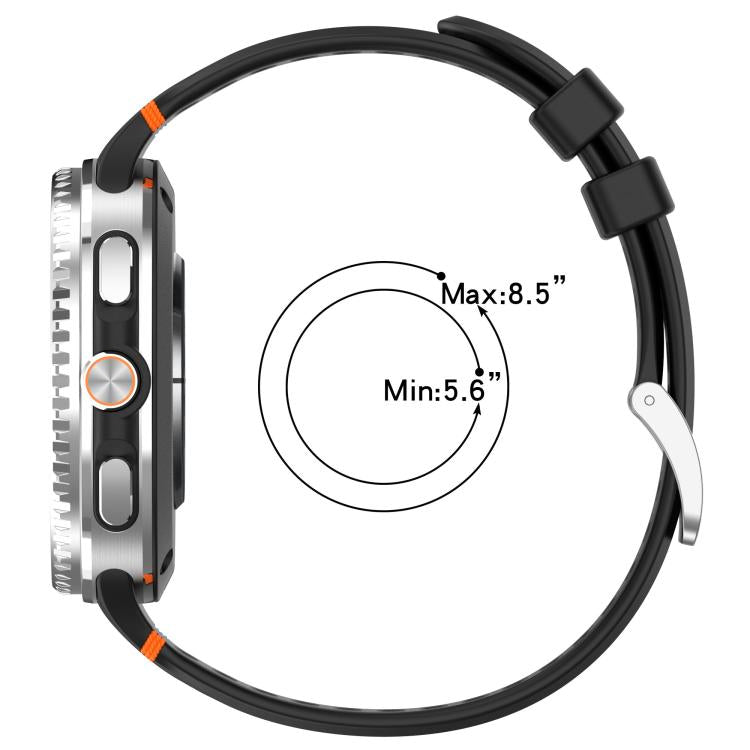 For Samsung Galaxy Watch8 / Watch8 Classic xDfind Alloy Silver Buckle Breathable Hole Silicone Watch Band(Official Blue) by xDfind