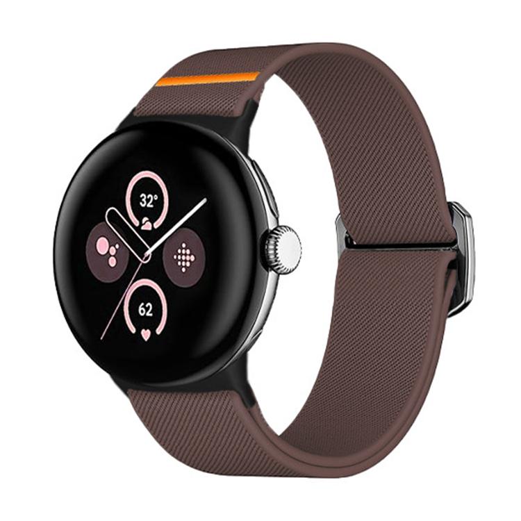 For Google Pixel Watch / Watch2 / Watch3 41mm xDfind Elastic Nylon Watch Band(Smoke Purple) by xDfind
