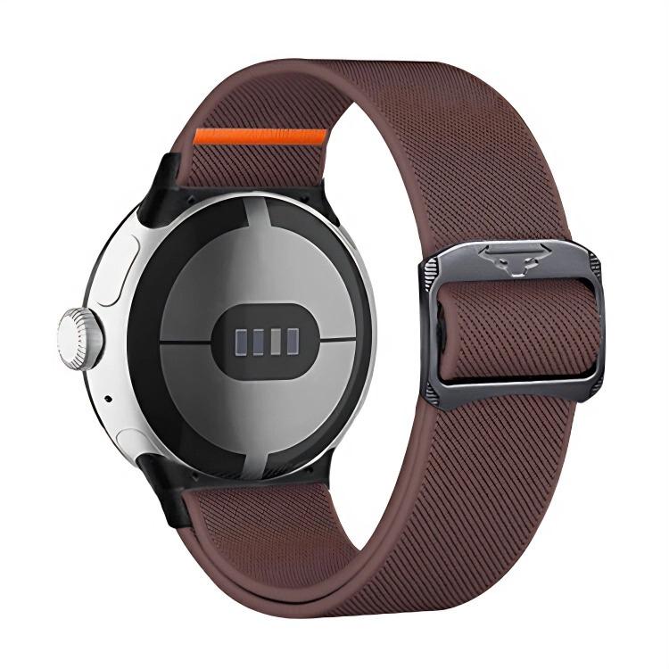 For Google Pixel Watch / Watch2 / Watch3 41mm xDfind Elastic Nylon Watch Band(Smoke Purple) by xDfind