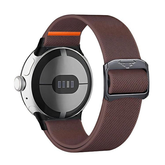 For Google Pixel Watch / Watch2 / Watch3 41mm xDfind Elastic Nylon Watch Band(Smoke Purple) by xDfind