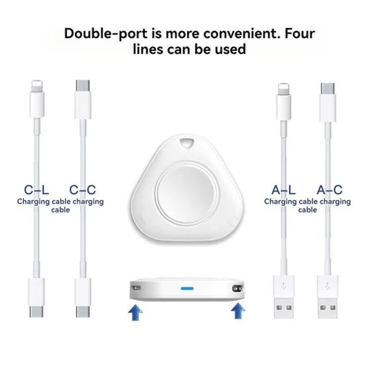 xDfind 8 Pin and Type-C Portable Smart Watch Magnetic Wireless Charger for Apple Watch(Black) by xDfind