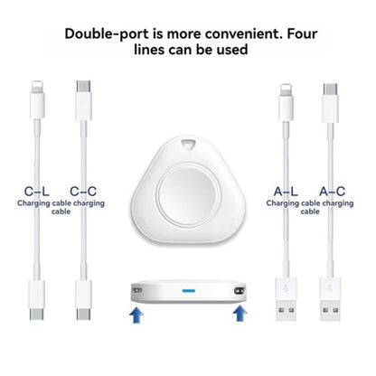 xDfind 8 Pin and Type-C Portable Smart Watch Magnetic Wireless Charger for Apple Watch(Black) by xDfind