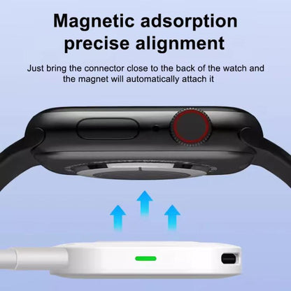 xDfind 8 Pin and Type-C Portable Smart Watch Magnetic Wireless Charger for Apple Watch(Black) by xDfind