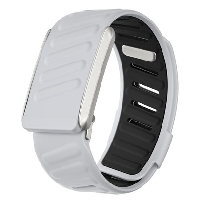 For WHOOP 5.0 xDfind Silicone Sports Watch Band(Light Grey + Black) by xDfind