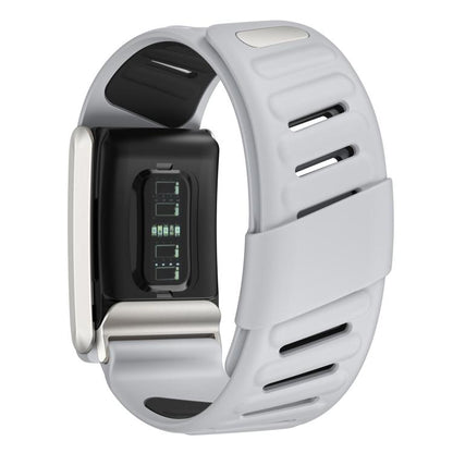 For WHOOP 5.0 xDfind Silicone Sports Watch Band(Light Grey + Black) by xDfind