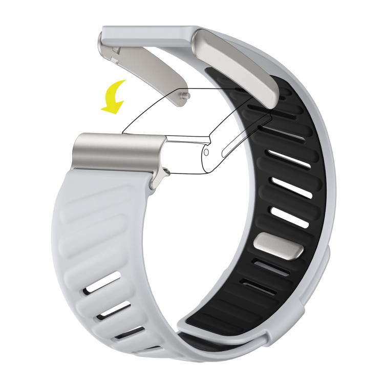 For WHOOP 5.0 xDfind Silicone Sports Watch Band(Light Grey + Black) by xDfind