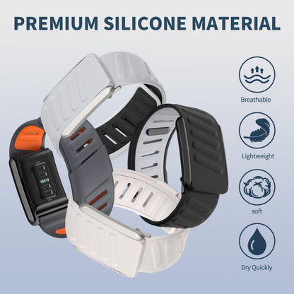 For WHOOP 5.0 xDfind Silicone Sports Watch Band(Starlight) by xDfind