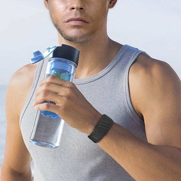 For WHOOP 5.0 xDfind Silicone Sports Watch Band(Light Grey + Black) by xDfind