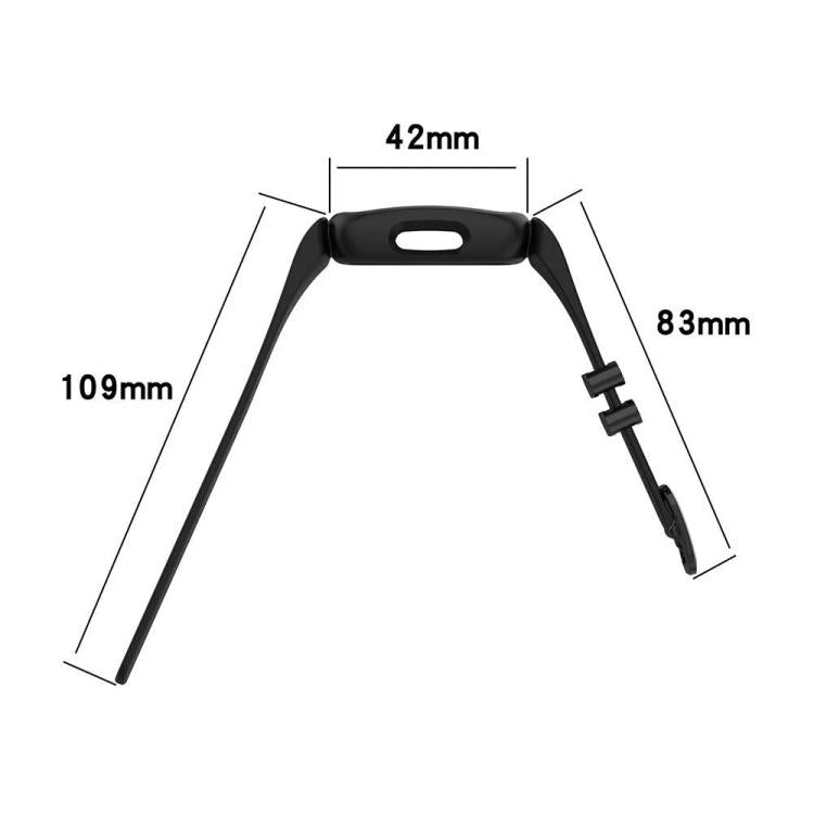 For Fitbit Ace 3 / Inspire2 xDfind Black Buckle Painting Integrated Silicone Watch Band(Classic Flower) by xDfind