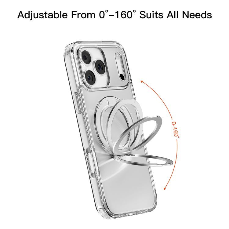 For iPhone Air Mutural Ice Amber Series MagSafe Holder TPU Phone Case(Transparent) by Mutural