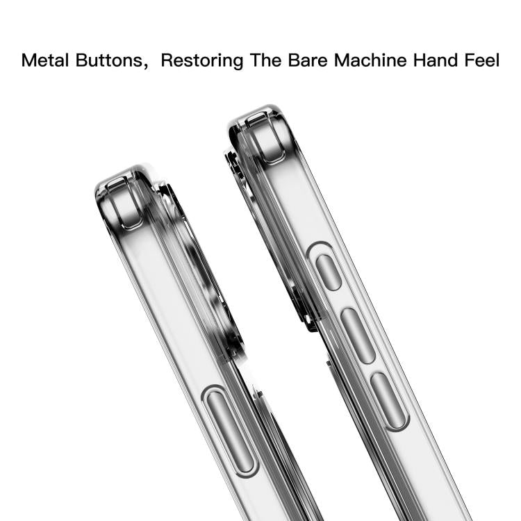 For iPhone Air Mutural Ice Amber Series MagSafe Holder TPU Phone Case(Transparent) by Mutural