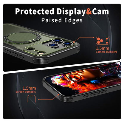 For iPhone 17 Pro Max kalebol Metal 360 Degree Rotation Holder MagSafe Phone Case(Green) by Kalebol