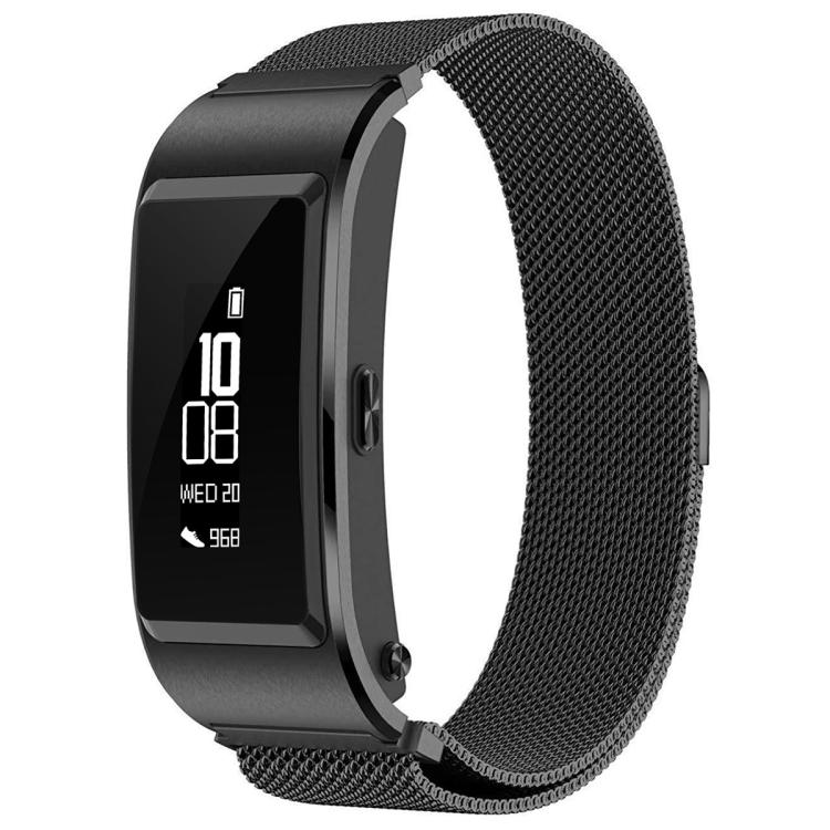 16mm For Huawei Band B6 / B7 xDfind Milanese Stainless Steel Watch Band(Black) by xDfind