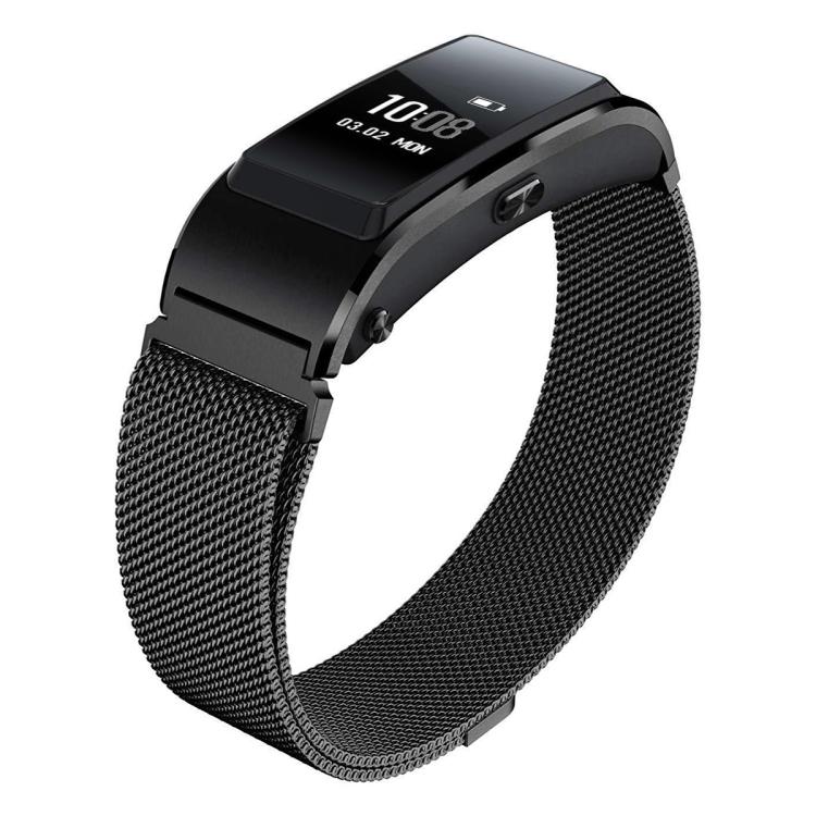 16mm For Huawei Band B6 / B7 xDfind Milanese Stainless Steel Watch Band(Black) by xDfind