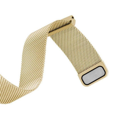 16mm For Huawei Band B6 / B7 xDfind Milanese Stainless Steel Watch Band(Gold) by xDfind