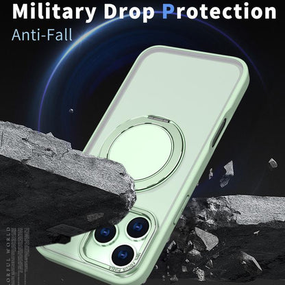 For iPhone 17 Pro Max Kalebol 360-degree Rotating MagSafe Magnetic Holder Phone Case(Avocado Green) by Kalebol