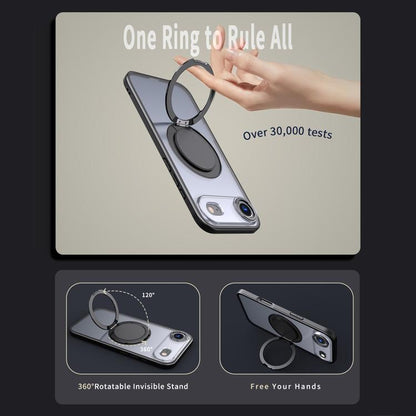 For iPhone Air Kalebol 360-degree Rotating MagSafe Magnetic Holder Phone Case(Black) by Kalebol