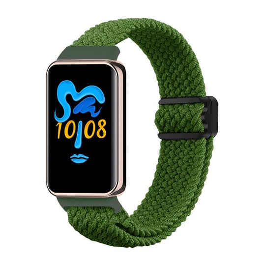 For Honor Band 10 / 9 xDfind Magnetic Buckle Nylon Braid Watch Band(Green) by xDfind