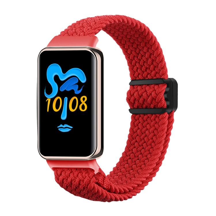 For Honor Band 10 / 9 xDfind Magnetic Buckle Nylon Braid Watch Band(Red) by xDfind
