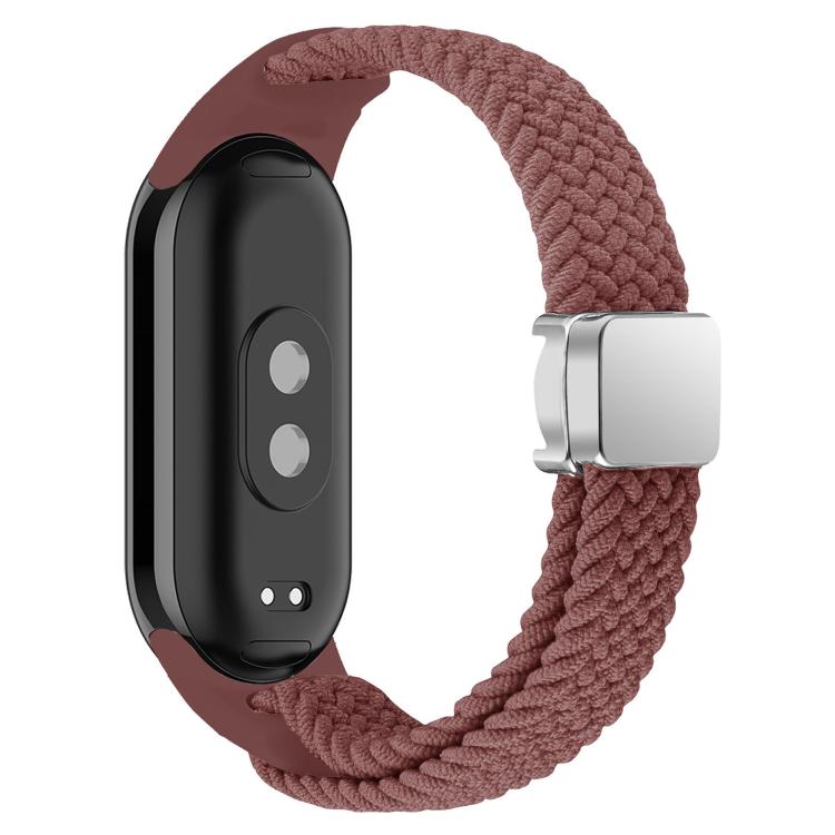 For Xiaomi Smart Band 10 / 9 / 8 xDfind Nylon Braided Loop Magnetic Buckle Watch Band(Smoky Purple) by xDfind