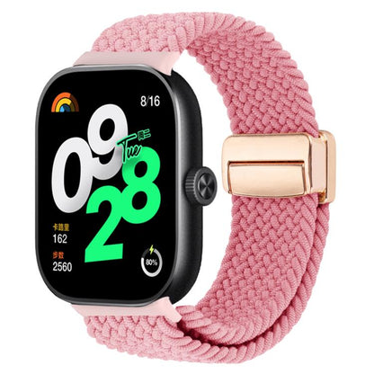 For Xiaomi Band 9 Pro/8 Pro/Redmi Watch 6/5/4 xDfind Magnetic Buckle Nylon Braid Loop Watch Band(Pink Sand) by xDfind