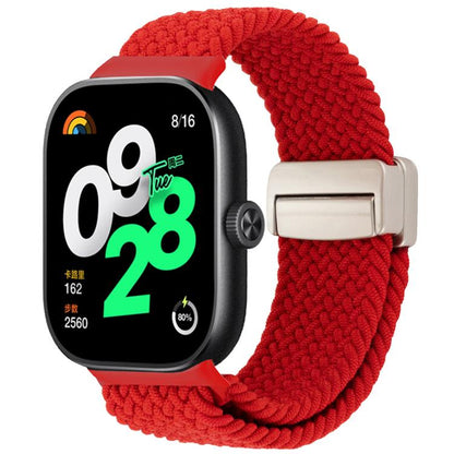 For Xiaomi Band 9 Pro/8 Pro/Redmi Watch 6/5/4 xDfind Magnetic Buckle Nylon Braid Loop Watch Band(Red) by xDfind