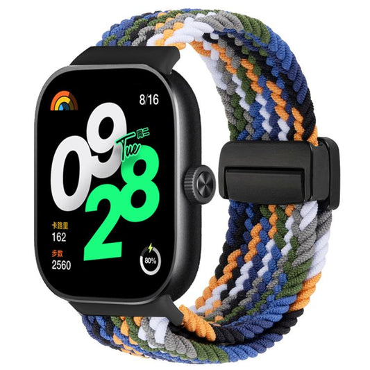 For Xiaomi Band 9 Pro/8 Pro/Redmi Watch 6/5/4 xDfind Magnetic Buckle Nylon Braid Loop Watch Band(Denim Color) by xDfind