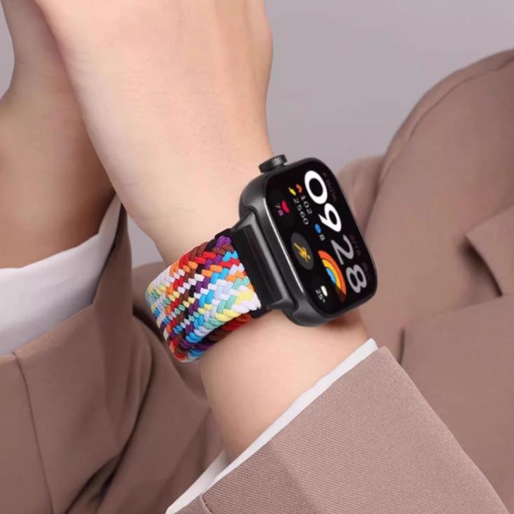 For Xiaomi Band 9 Pro/8 Pro/Redmi Watch 6/5/4 xDfind Magnetic Buckle Nylon Braid Loop Watch Band(Smoke Purple) by xDfind