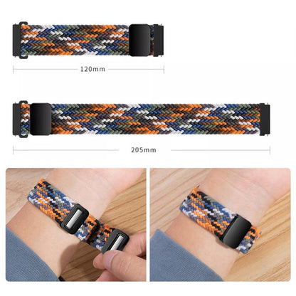 For Xiaomi Band 9 Pro/8 Pro/Redmi Watch 6/5/4 xDfind Magnetic Buckle Nylon Braid Loop Watch Band(Rainbow) by xDfind