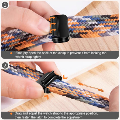 For Xiaomi Band 9 Pro/8 Pro/Redmi Watch 6/5/4 xDfind Magnetic Buckle Nylon Braid Loop Watch Band(Pink Sand) by xDfind