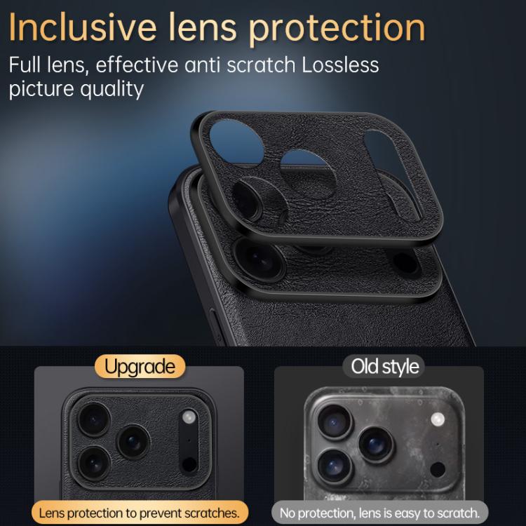 For iPhone Air SULADA Shockproof TPU Hybrid Handmade Leather Phone Case(Brown) by SULADA