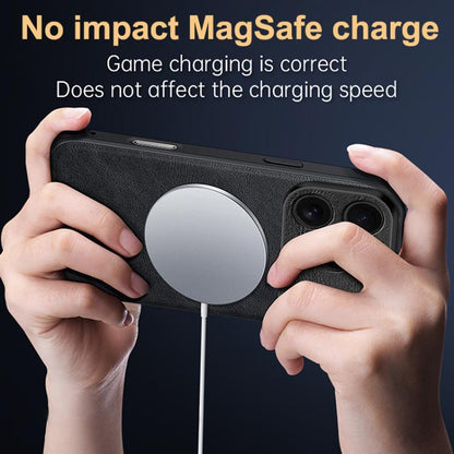 For iPhone 17 Pro Max SULADA Shockproof TPU Hybrid Handmade Leather Phone Case(Orange) by SULADA