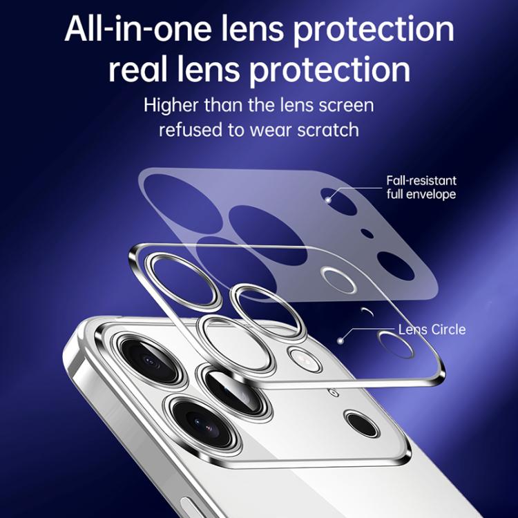 For iPhone Air SULADA Shine Through Series Plating TPU Transparent Phone Case(Silver) by SULADA