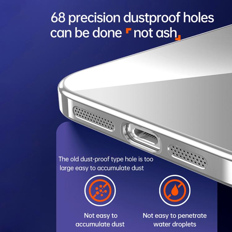 For iPhone Air SULADA Shine Through Series Plating TPU Transparent Phone Case(Orange) by SULADA