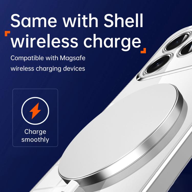 For iPhone 17 SULADA Shine Through Series Plating TPU Transparent Phone Case(Titanium Blue) by SULADA